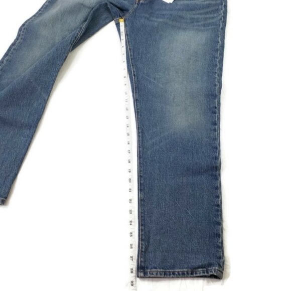 Levi's 501 CT Medium Wash Button Fly Tapered Leg Denim Jeans Mens 38x28.5 NWT - Picture 15 of 16